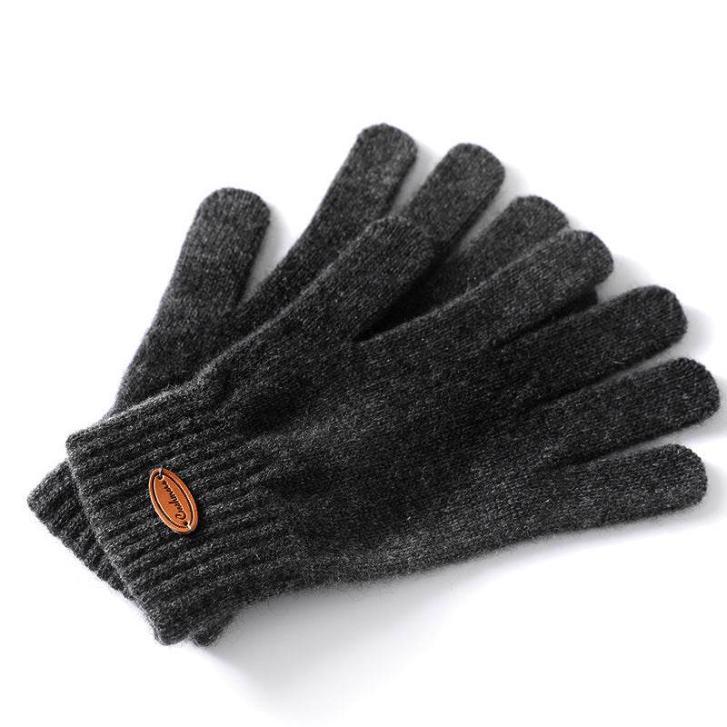 Pure Cashmere Thermal Winter Gloves - Stylish & Warm Finger Design - Buy Center US