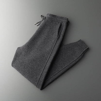 High Waist Casual Harem Pants for Men - Thickened Wool, Loose Fit - Buy Center US
