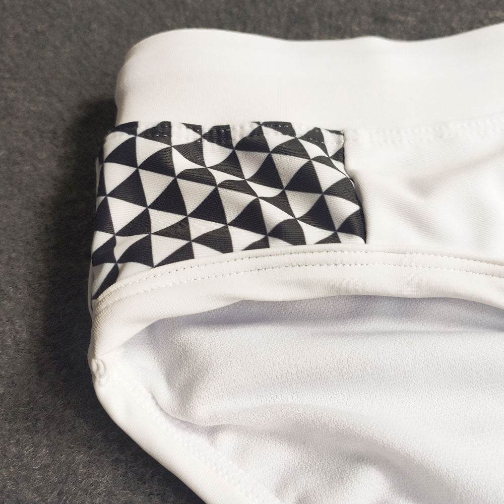 Buycenter Black & White Bikini Briefs with Cups - Sports & Swim Ready - Buy Center US