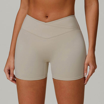 High Waist Yoga Shorts - Moisture Absorbing Sports Shorts for Women - Buy Center US