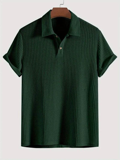 Stylish Men's Lapel Coat - Knitted Rhombus Design in 4 Colors - Buy Center US