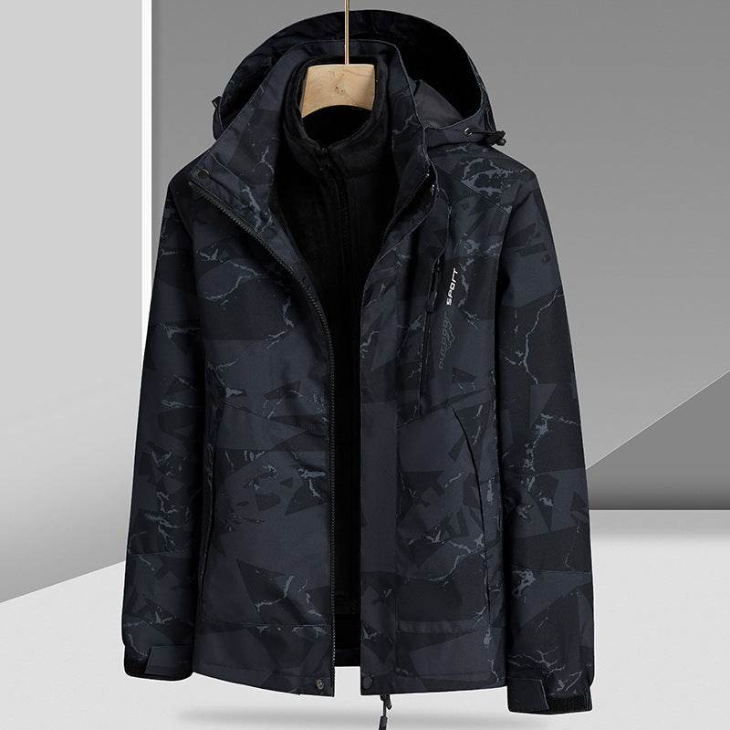 Buycenter 3-in-1 Camouflage Coat - Waterproof & Warm for Outdoor Activities - Buy Center US