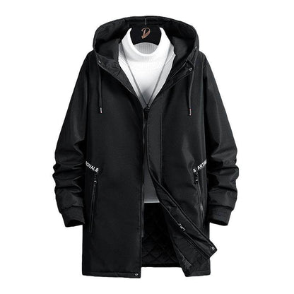Trendy Men's Hooded Trench Coat - All-Matching Spring & Autumn Style - Buy Center US
