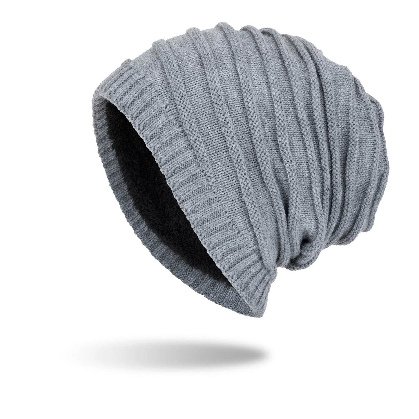 Buycenter Men's Warm Wool Knit Sweater Hat - Outdoor Ear Guards - Buy Center US