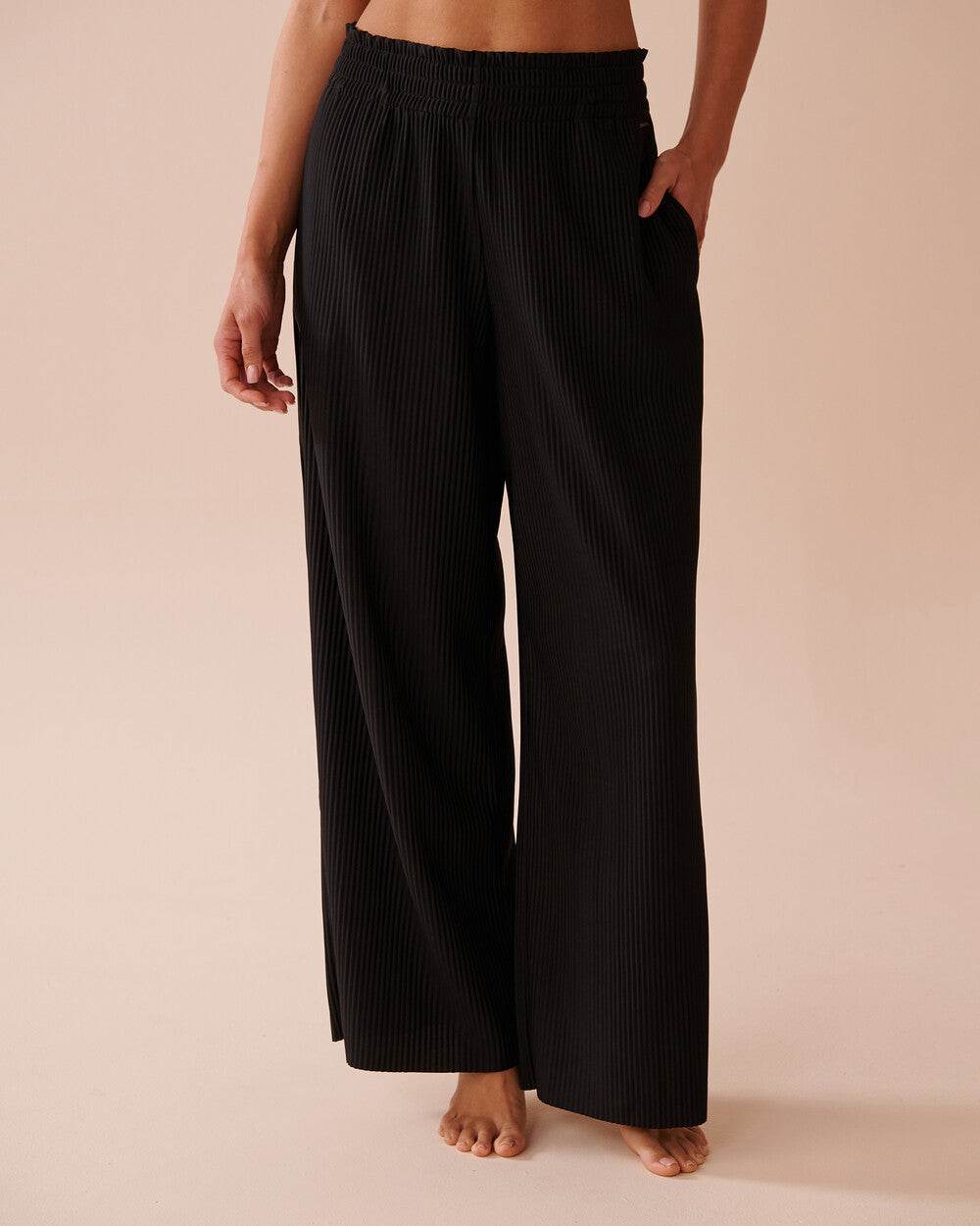 Women's Wide-Leg Mid-Waist Elastic Pants - Loose Fit Fashion Trousers - Buy Center US