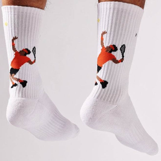 Buycenter Athletic Socks - Serve Pattern Mid-Calf for Men & Women - Buy Center US