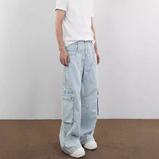 American Retro Gender-Free Casual Pants - Loose Cotton Trousers for All - Buy Center US
