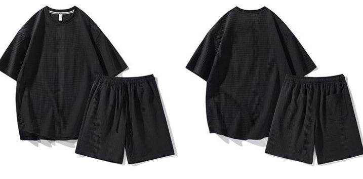 Buycenter Casual Sports Set - Loose Fit Short Sleeves & Shorts - Buy Center US