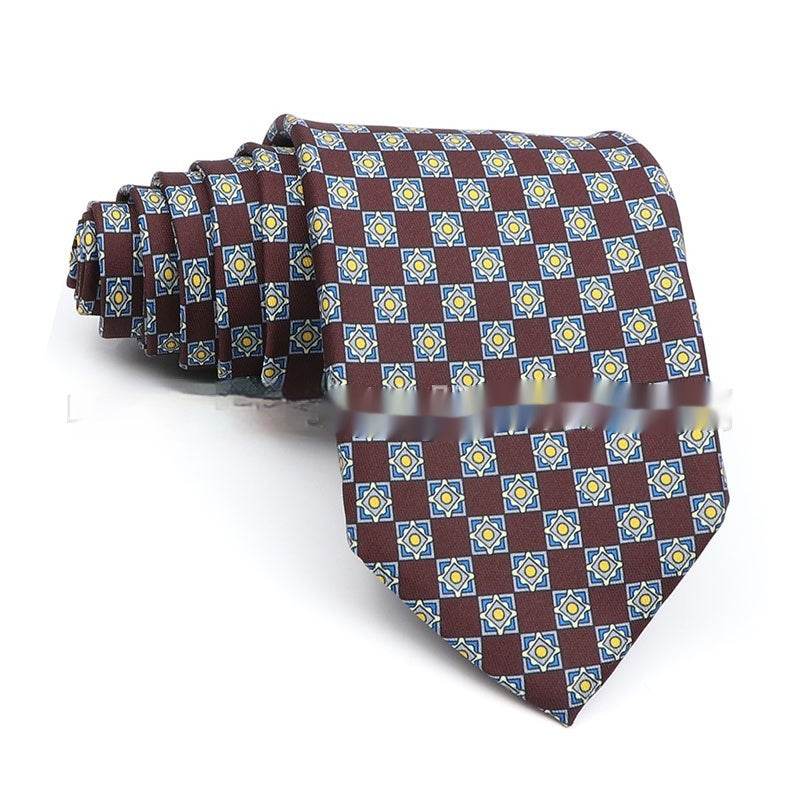Buycenter Men's Printed Polyester Tie - Stylish Workplace Bow Tie - Buy Center US