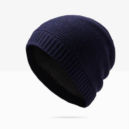 Buycenter Men's Knitted Winter Hat - Korean Style, Monochrome Design - Buy Center US
