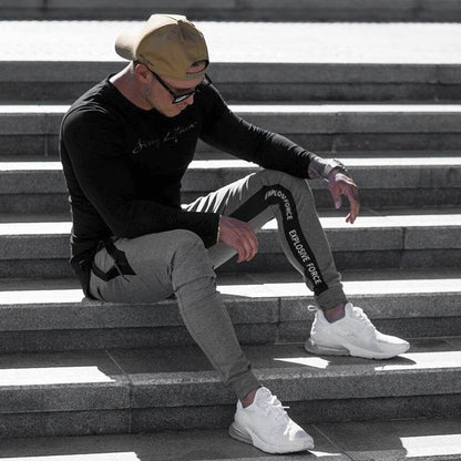 Buycenter Men's Slim Casual Sports Pants - Cotton for Fitness & Leisure - Buy Center US