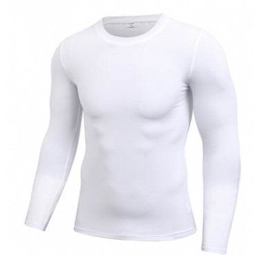 Men's Long-Sleeved Wicking Sweat Suit - Elastic Fitness Running Shirt - Buy Center US