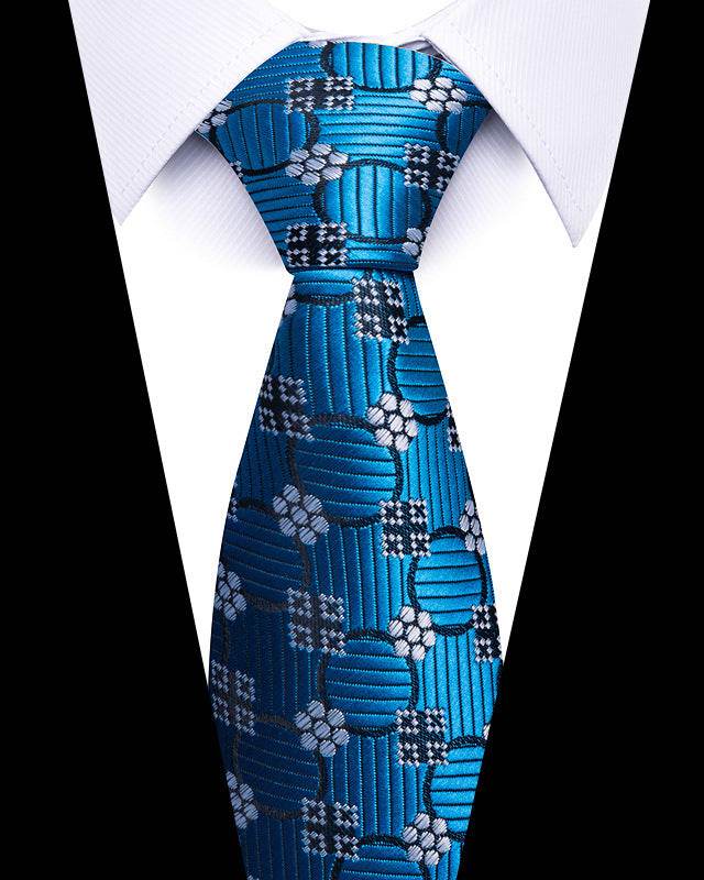 Buycenter 8cm Striped Tie - High-Quality Polyester for Professional Styling - Buy Center US
