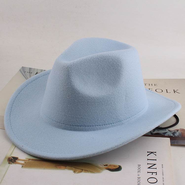 Woolen Cowboy Hat for Men & Women - Adjustable Ethnic Style Summer Accessory - Buy Center US