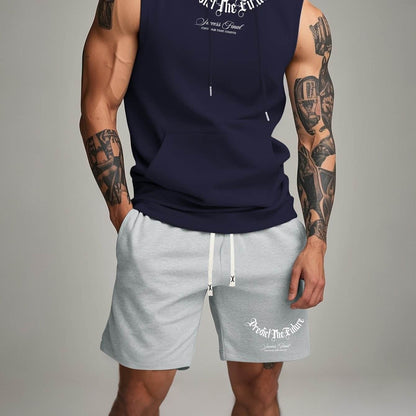 Summer Casual Sports Hoodie & Shorts Set - Trendy Fitness Suit - Buy Center US