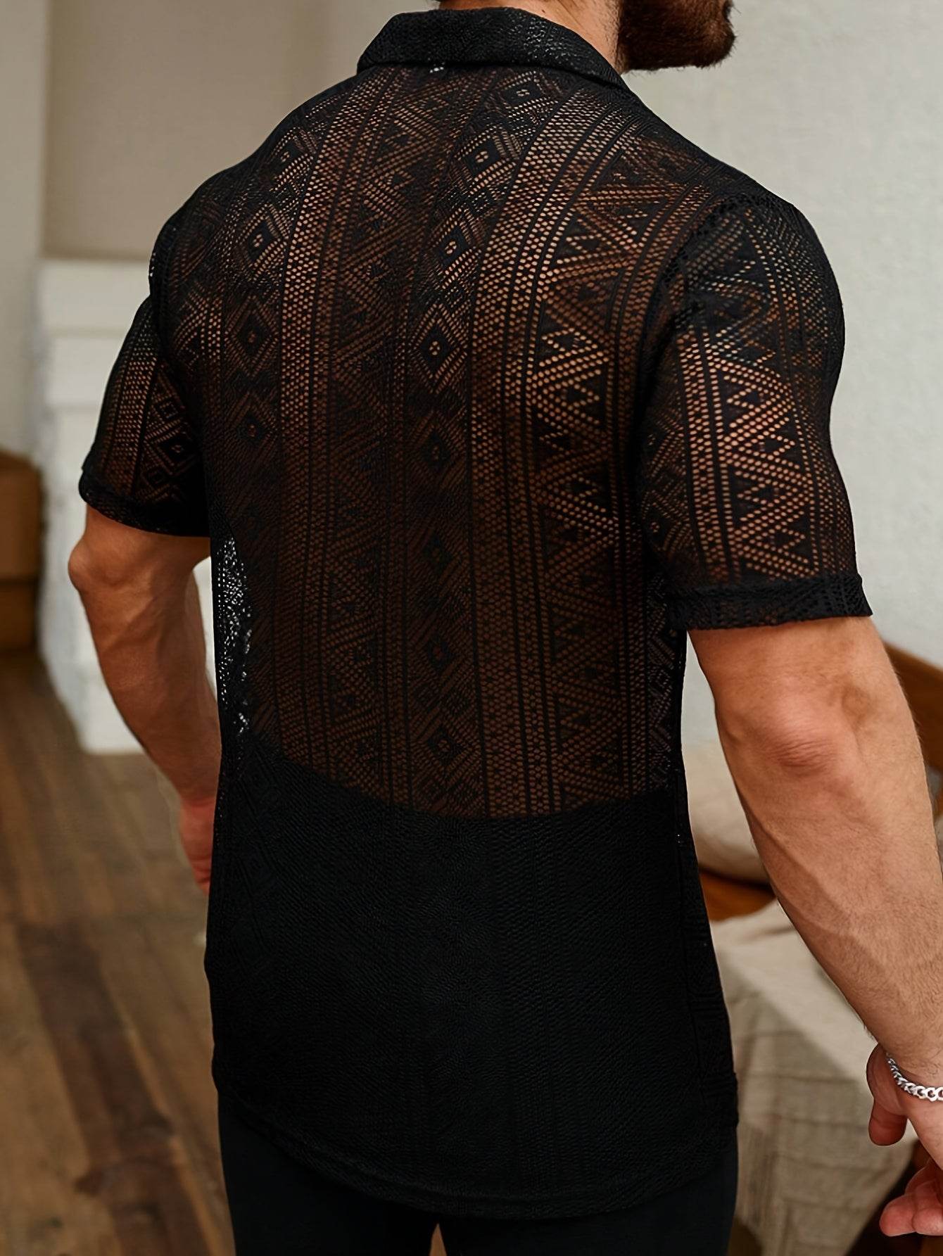 Men’s Casual Knit Open Sweater - Lightweight Lapel Summer Shirt - Buy Center US