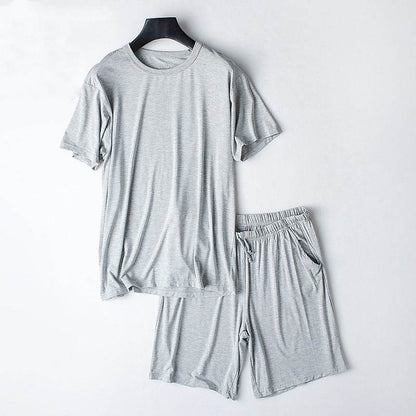 Buycenter Men's Modal Summer Pajamas - Casual, Breathable Homewear Set - Buy Center US