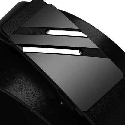 Buycenter Men's Genuine Leather Automatic Buckle Belt - Stylish & Durable - Buy Center US