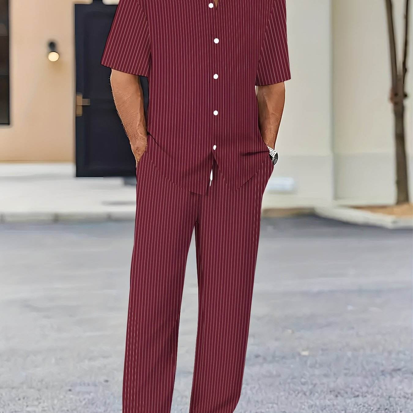Men's Novelty Clothing Set - Casual Print Design with 100% Polyester Fabric - Buy Center US