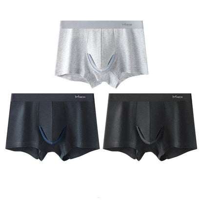 Buycenter Men's Summer Cotton Shorts - Hip Lift, Ventilation, Antibacterial - Buy Center US