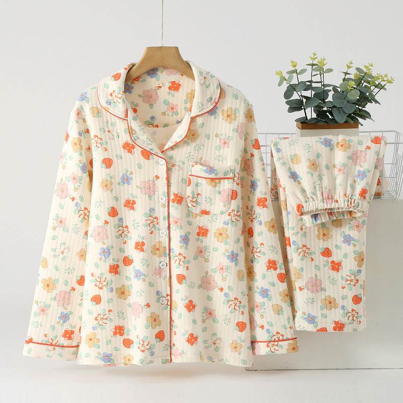 Buycenter Women's Quilted Pajamas - Warm Loose Fit Homewear for Comfort - Buy Center US