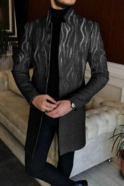 Buycenter Men's Woolen Coat - Stylish European & American Patterns - Buy Center US