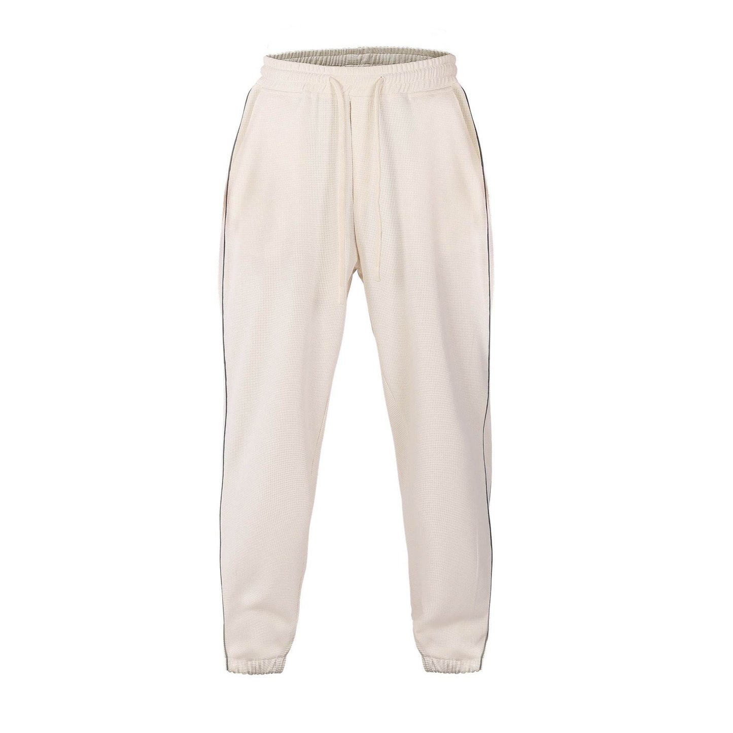 Men's Reflective Slim Fit Running Pants - Cropped Casual Workout Trousers - Buy Center US