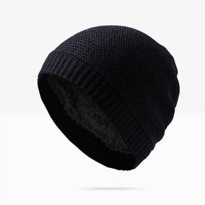 Buycenter Men's Knitted Winter Hat - Korean Style, Monochrome Design - Buy Center US
