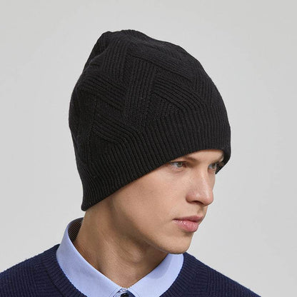 Buycenter Men's Fleece Knitted Hat - Warm Adjustable Winter Accessory - Buy Center US