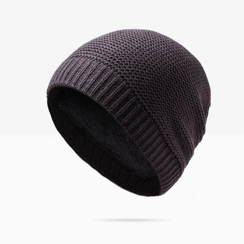 Buycenter Men's Knitted Winter Hat - Korean Style, Monochrome Design - Buy Center US