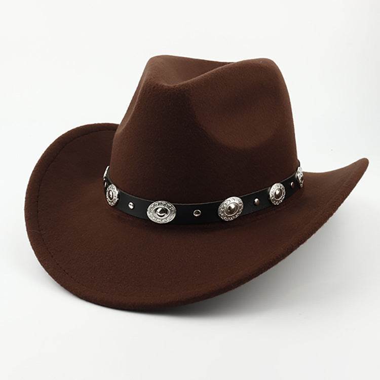 Woolen Cowboy Hat for Men & Women - Adjustable Ethnic Style Summer Accessory - Buy Center US