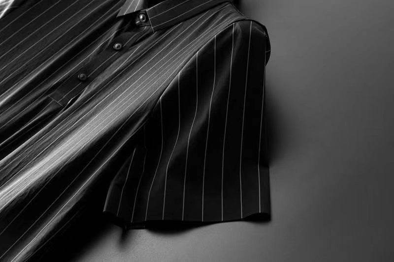 Buycenter Men's Ice Silk Casual Trousers Suit - Short Sleeve & Stylish - Buy Center US