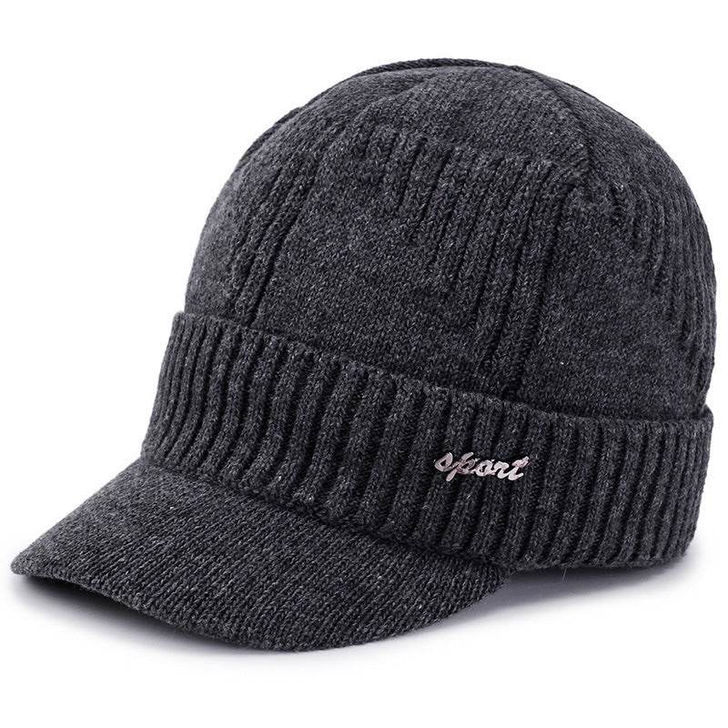 Buycenter Men's Woolen Knitted Pullover Hat - Soft, Warm & Windproof - Buy Center US