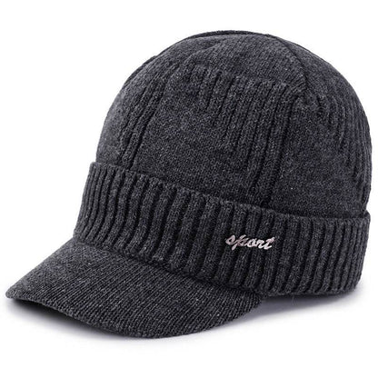 Buycenter Men's Woolen Knitted Pullover Hat - Soft, Warm & Windproof - Buy Center US