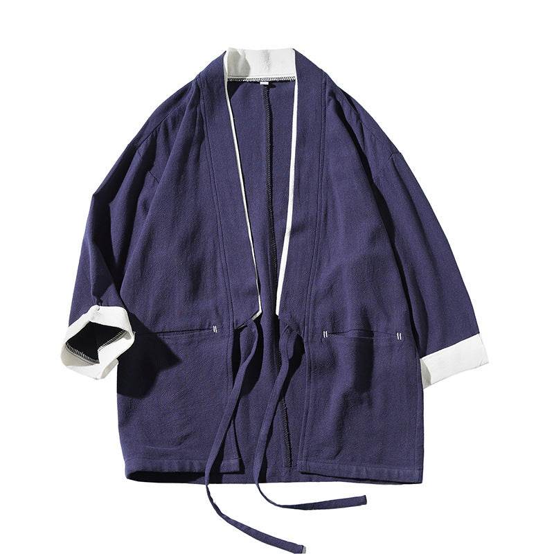 Buycenter Loose Robe Jacket for Youth - Japanese Retro Cardigan - Buy Center US
