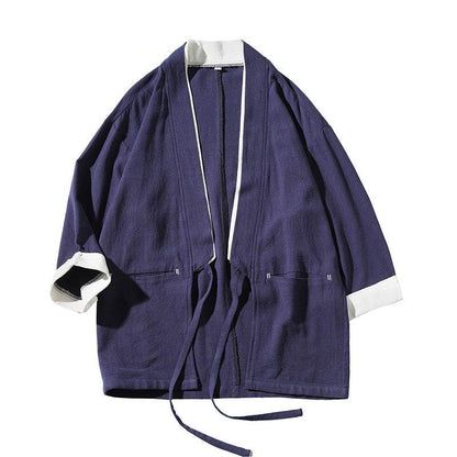 Buycenter Loose Robe Jacket for Youth - Japanese Retro Cardigan - Buy Center US
