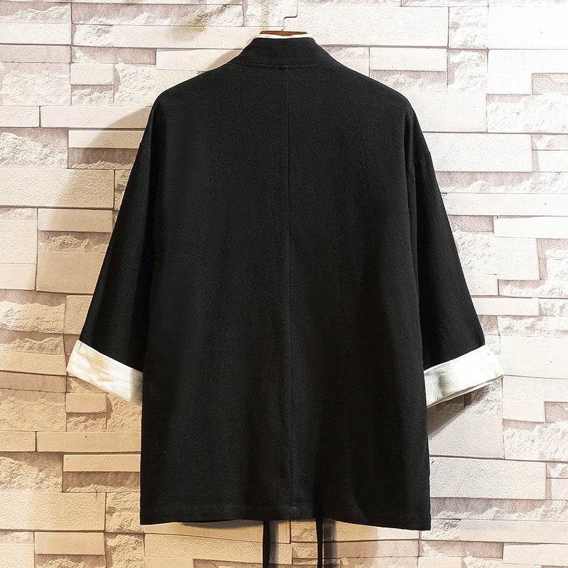 Buycenter Loose Robe Jacket for Youth - Japanese Retro Cardigan - Buy Center US
