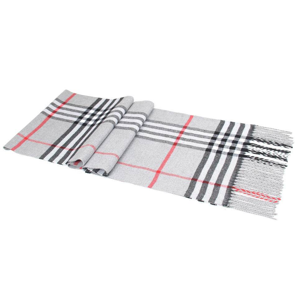 Buycenter Casual Plaid Scarf for Elderly Couples - Warm Imitation Cashmere - Buy Center US