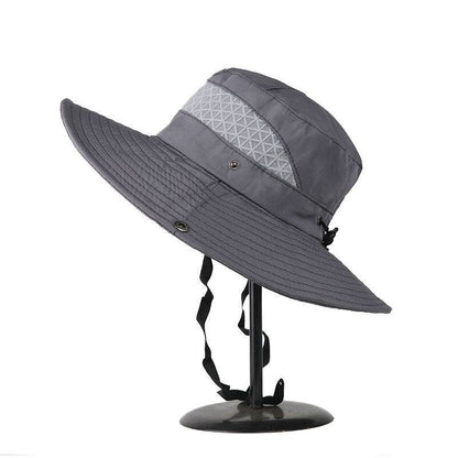 Men's Sun Outdoor Fishing Hat - UV Proof Wide Brim Bucket Cap - Buy Center US
