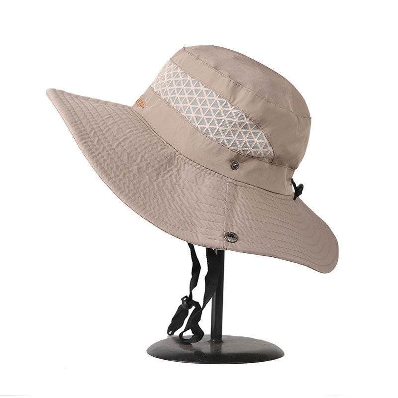 Men's Sun Outdoor Fishing Hat - UV Proof Wide Brim Bucket Cap - Buy Center US