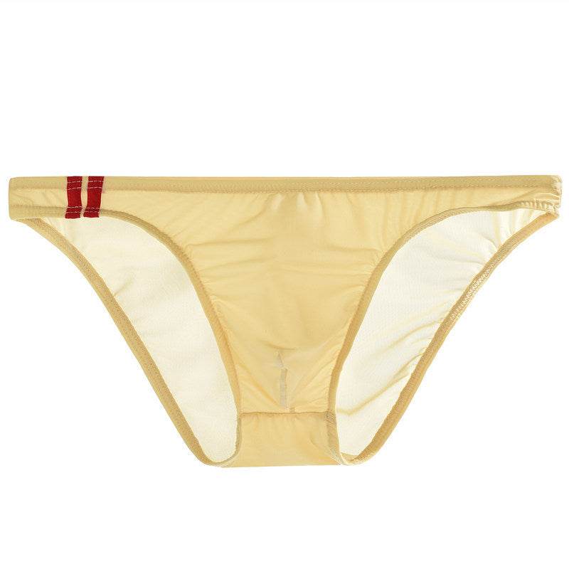 Buycenter Men's Ice Silk Low Waist Briefs - Thin, Breathable Comfort - Buy Center US