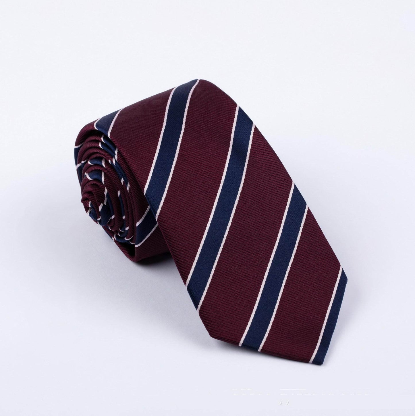 Buycenter Polyester Jacquard Tie - Stylish Stripes for Unisex Fashion - Buy Center US
