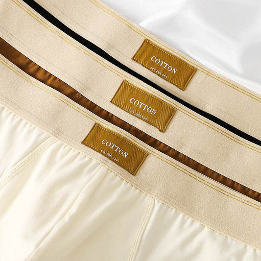 Buycenter Men's Loose Cotton Briefs - Breathable Mid Waist Fashion - Buy Center US