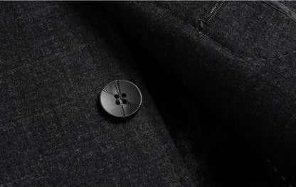 Buycenter Wool Overcoat for Men - Warm Plaid Design for Winter - Buy Center US