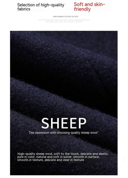Buycenter Korean Style Wool Coat - Thickened Velvet for Winter Warmth - Buy Center US