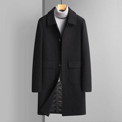 Buycenter Korean Style Wool Coat - Thickened Velvet for Winter Warmth - Buy Center US