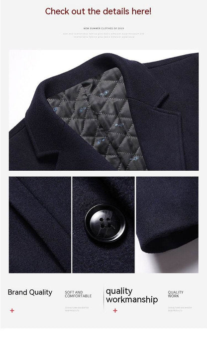 Buycenter Korean Style Wool Coat - Thickened Velvet for Winter Warmth - Buy Center US