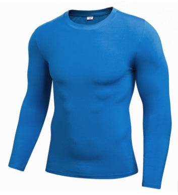 Men's Long-Sleeved Wicking Sweat Suit - Elastic Fitness Running Shirt - Buy Center US