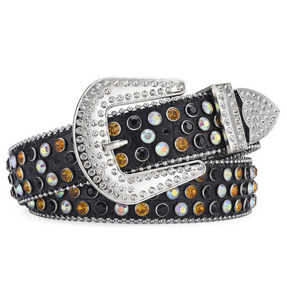 Buycenter Men Women Alloy Belt - Punk Rock Rivet Design, Multiple Colors - Buy Center US