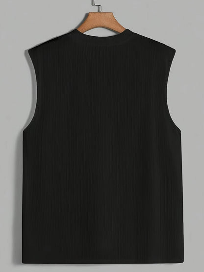 Men's Casual Sleeveless Crew Neck T-Shirt & Pants Set - Summer Style - Buy Center US